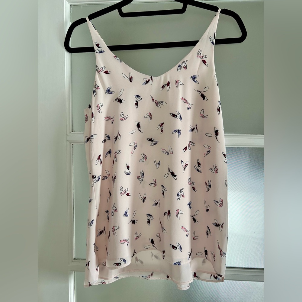 Reitmans Pink and Black Sleeveless Camisole Top